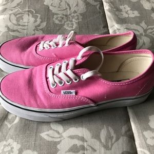 Pink Vans, size 8